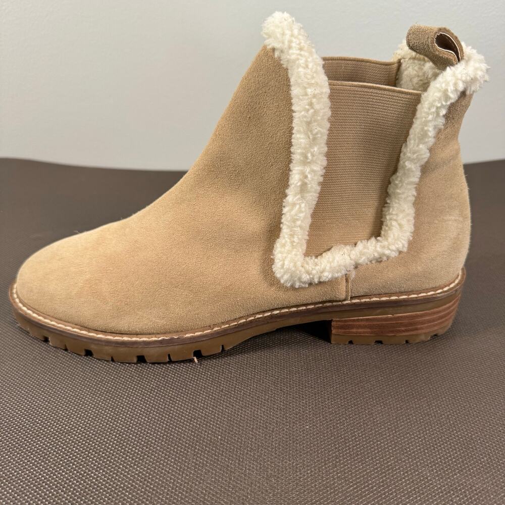 Steve Madden Women's Leopold Textile Fur Leather Pull On Chelsea Boots Size 10M - Picture 9 of 9